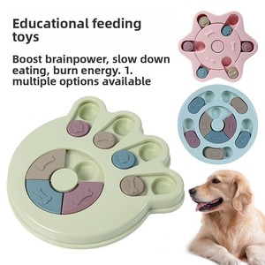 Nuovo Giocattolo per Animali Domestici: Ciotola Girevole Anti-Soffocamento per Cani con Motivo a Ossa e Cuori - Product Image 3