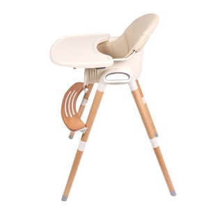 <span class=keywords><strong>Chaise</strong></span> <span class=keywords><strong>haute</strong></span> <span class=keywords><strong>en</strong></span> <span class=keywords><strong>bois</strong></span> réglable de <span class=keywords><strong>haute</strong></span> qualité pour l'alimentation des bébés - Product Image 4