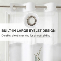 Rideau de douche imperméable en polyester à double couche, à grandes boucles, imprimé numériquement, durable, sans crochets, écologique, best-seller transfrontalier
