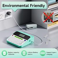 Imprimantes d'étiquettes de bureau polyvalentes D480BT sans fil, imprimante d'étiquettes sans encre 180 DPI, fabricant d'étiquettes avec clavier