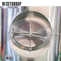 MICET 7BBL Fermenteur Conique de Bière SUS304, Unitank Pressurisé à Chemise, Cuve de Fermentation de 7 Barils pour Brasserie Artisanale, Pub Brassicole, CIP