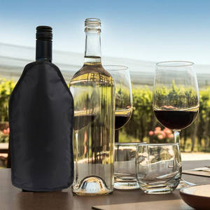 Manchon de refroidisseur de congélateur pliable longue durée pour bouteilles de vin <span class=keywords><strong>Prosecco</strong></span> Champagne bouteilles de bière Gel sacs isothermes inclus - Product Image 6