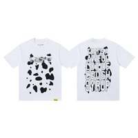 25ss High-Street Streetwear COUGH SYRUP Kaos Katun Bernuansa Amerika dengan Tulisan, Bernapas, Kasual, Longgar, Lengan Pendek, Musim Panas, Unisex