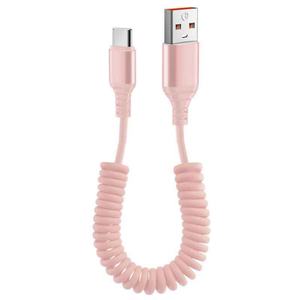 Cable de Carga de Datos para Teléfono de Alta Calidad de 66 W, 1.8 m, USB a Tipo C, Carga Rápida, Retráctil, para Uso en Automóviles - Product Image 6