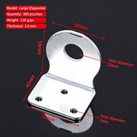 En gros : Code d'angle de porte, Boucle de verrouillage droite, Boucle coudée, Accessoires pour portes et fenêtres, Clip d'oreille