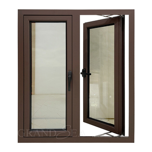 Fenêtres à double vitrage en aluminium à cadre en bois grainé de marque chinoise de premier plan - Product Image 3