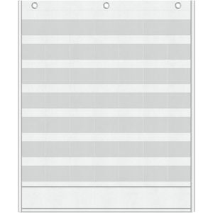 <b>Calendar</b> Pocket Chart 48 Pockets Non-woven Fabric Time Management Back To School Rectangle Minimalist Design - Product Image 1