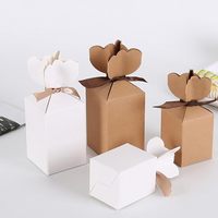Boîtes à bonbons de Noël, boîte cadeau à ruban, boîte en carton pour sachets de thé, confettis