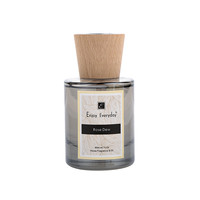 Diffuseur de parfum de luxe pour la maison en bois de teck acajou 80ml Ensembles de diffuseurs de roseaux à dispersion douce et durable