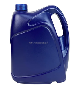 ขวดพลาสติก HDPE ทรงกระบอกสีทอง ยี่ห้อ Fleid ฝาเกลียวสีแดง มีหูหิ้ว ความจุ 4 ลิตร สำหรับใช้ในอุตสาหกรรม พิมพ์ซิลค์สกรีน สำหรับสารเคมี - Product Image 4