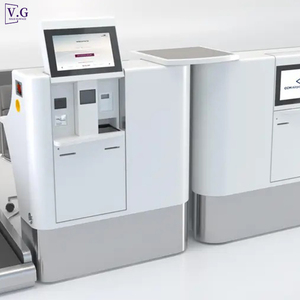 Coperture Personalizzate di Alta Qualità in Corian Bianco per Banchi Self-Service di Deposito Bagagli per Aeroporti - Product Image 1