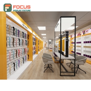 Premium Wig Display Cabinet Glass Door Multi Shelf Drawer Display Hair Extension Store Display Cabinet - Product Image 2