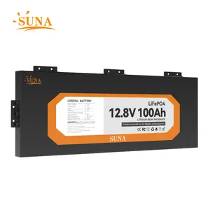 Suna Factory Direct 12v 100ah 200ah 300ahスリムラインLFP lifepo4リチウムイオン鉄リン酸塩電池