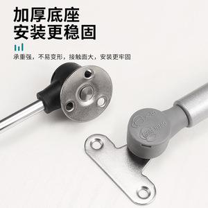 Aluminum Frame <b>Door</b> Gas <b>Spring</b> 100N Black Silver Cold Rolled Steel Buffer Telescopic Support Rod For Glass <b>Doors</b> Wall Cabinets - Product Image 1