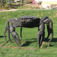 Statue de crabe en bronze au design moderne de taille personnalisée pour la décoration de jardin extérieur Grande statue animale pour paysage de style occidental