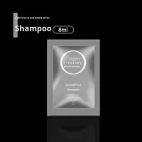 Champú y Gel de Ducha Desechables para Hotel en Bolsa Impermeable, Espuma Abundante, 8ml 10ml, Bolsitas Pequeñas para Venta al Por Mayor