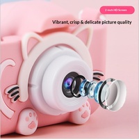 Appareil photo numérique reflex numérique miniature HD 1080p haute définition pour enfants avec détection de mouvement et interaction vocale autonome – Cadeau