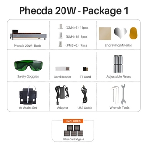20W Output Power for ELEGOO PHECDA Laser Engraver - Product Image 6