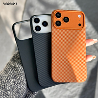 Étui de téléphone en fibre d'aramide VAWI V-K01, coque magnétique en fibre de carbone pour iPhone 15 16 17 Pro Max pour Samsung S26 Ultra, étuis Android