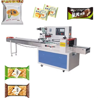 Machine d'emballage horizontale automatique Flow Pack pour pain, viande fraîche, fromage tranché et autres produits de boulangerie
