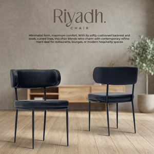 Modern Upholstered <b>Dining</b> <b>Chair</b> Cushioned Backrest Metal Frame Side <b>Chair</b> for Restaurant Hotel Home <b>Dining</b> Space - Product Image 2