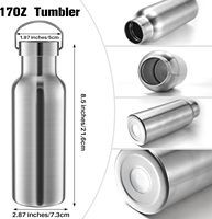 Bouteille isotherme populaire 2026 – Tasse thermos d'extérieur personnalisable avec isolation de 6 à 12 heures – Cadeaux d'affaires