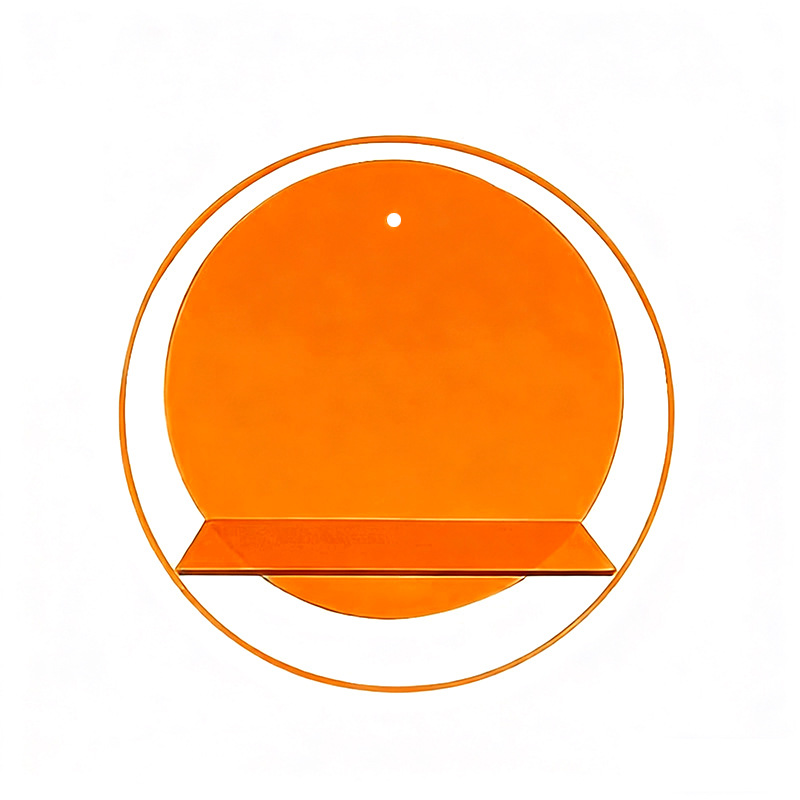Round shelf orange-25-depth 97cm