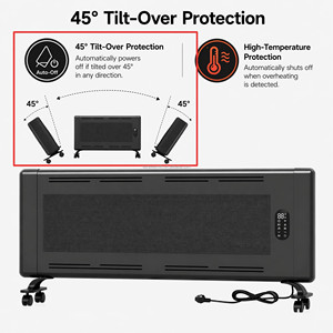 Panel Radiante Calefactor Personalizable OEM con Certificación CE, 99.1% de Eficiencia con Grafeno, el <span class=keywords><strong>Mejor</strong></span> Calentador Infrarrojo Independiente/de Pared - Product Image 5