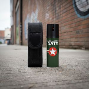 Plastic Shell Model Customized Logo Portable Security Guard Self Defense Stronger Power Spray Nato Design 20/40/60ml