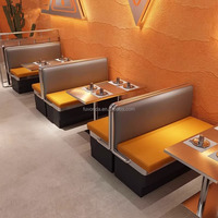 Meubles de restaurant personnalisables, sièges de banquette rétro américains, banc de restaurant, ensemble de sièges de canapé et de table