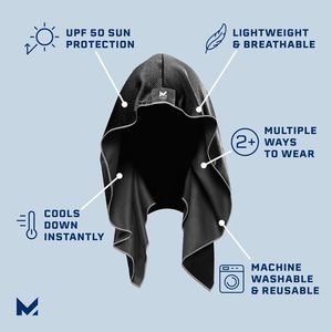 La tecnologia Premium di raffreddamento con cappuccio per evaporativo Cool raffredda istantaneamente l'asciugamano di raffreddamento per indumenti di protezione solare - Product Image 5
