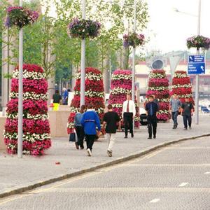 Macetero en Forma de Torre, Macetero Esférico, Decoración de Jardín, Macetas y Jardineras, Macetero en Forma de Torre para Jardín - Product Image 1