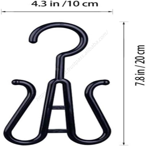 Présentoir en plastique noir et blanc pour pantoufles et chaussures, idéal pour la vente en gros - Product Image 3