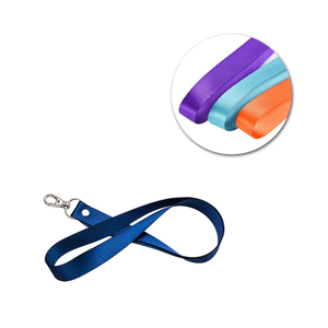Fashionable ID Card Holder Standard Metal Polyester Neck Lanyard Lanyards with Stainless Steel Hook Clip