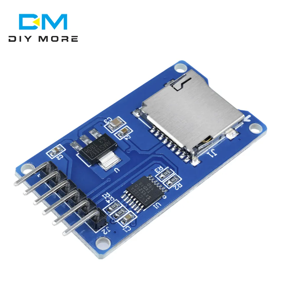 Diymore SD TF Card Board Adapter SPI Giao Diện Bộ Nhớ Shield AVR Vi Điều Khiển Mở Rộng Mô-đun