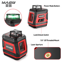 Mini niveau laser vert à 5 lignes tout-en-un super lumineux