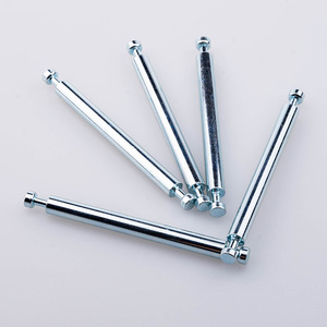 Goupille cylindrique galvanisée en acier au carbone à double rainure pour porte, fenêtre, armoire de sécurité, support de positionnement à double tête - Product Image 1