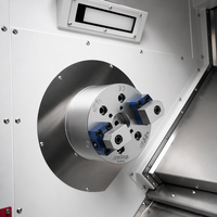 Mandrin de serrage à 2 mors de type doigt pour tour CNC avec mécanisme de compensation pour pièces irrégulières