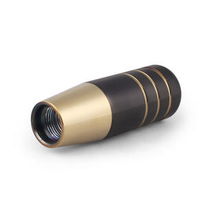 Pomo de Cambio de Marchas Personalizado de 6 Velocidades para Civic, Aluminio Negro y Dorado con 3 Adaptadores de 9/13/18 cm, Palanca de Cambios para Modificación de Automóviles - Product Image 4