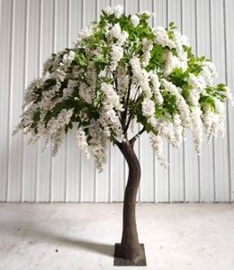 Albero Artificiale Premium con Catena Dorata, Albero Finto Realistico di Laburnum Anagyroides con Fiori Gialli di Lusso per Decorazione di Casa, Ufficio e Ingresso - Product Image 6