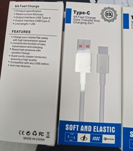 Câble de données USB Type-C avec boîte d'emballage, 1 mètre, câble de charge rapide 3A pour téléphones Android et téléphones mobiles - Product Image 4