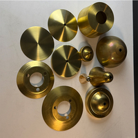 Custom Brass Cone Metal Spinning Parts Precision Formed Components For Lighting Decoration