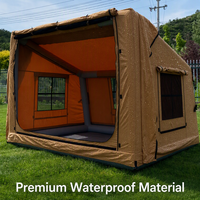 Tente gonflable d'aventure en plein air, tissu Oxford imperméable, coupe-vent, automatique