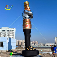 Statue géante gonflable de décoration de jardin de pharaon géant de dieux égyptiens réalistes