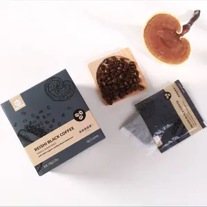 OEM Good Taste Malaysia Coffee Ganoferma Reishi Black Coffee Drip Healthy Coffee