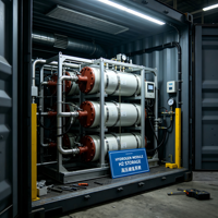Conteneur préfabriqué de stockage d'hydrogène HN de 20 pieds