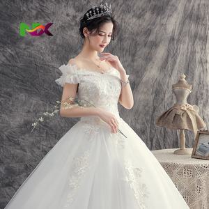Abito da Sposa Stile Principessa con Allacciatura Lunga, Vestito da Cerimonia in Pizzo all'Ingrosso, Taglie Grandi, Abito da Sposa con Paillettes e Maniche Corte - Product Image 3