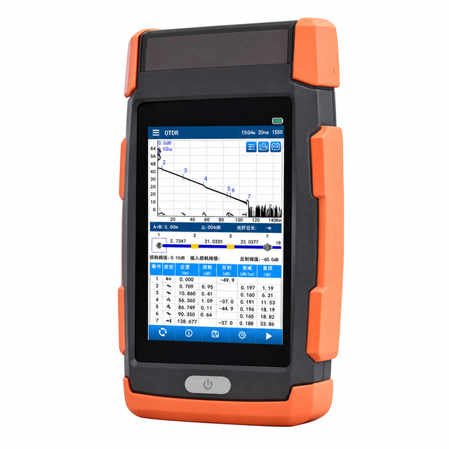 Synsensor Mini OTDR High Precision Handheld Fiber Tester | Portable Optical Time Domain Reflectometer for 96 Core Fiber Testing
