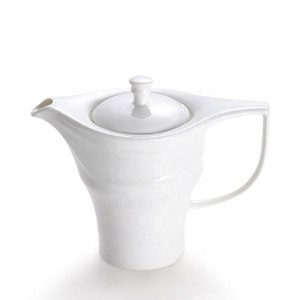 Tetera <span class=keywords><strong>de</strong></span> Porcelana con Tapa, Diseño Moderno y Minimalista, Color Blanco Puro, Apta para Lavavajillas, Reciclable y Ecológica, con Logotipo Personalizado - Product Image 2