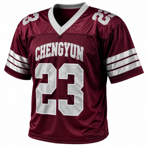 Maillot de football personnalisé rembourré en maille épaisse avec protections surdimensionnées pour l'entraînement, livraison rapide, tenue d'équipe personnalisable - Product Image 2